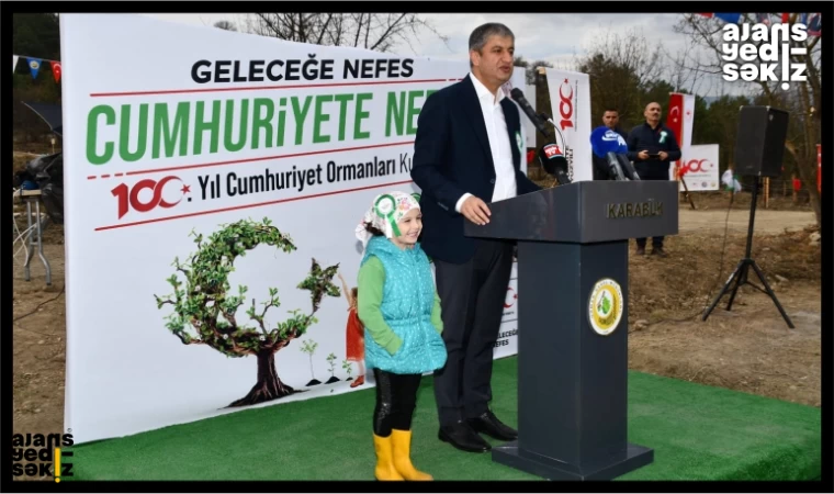 Karabük'te 41 noktada 52 bin 46 fidan dikildi.