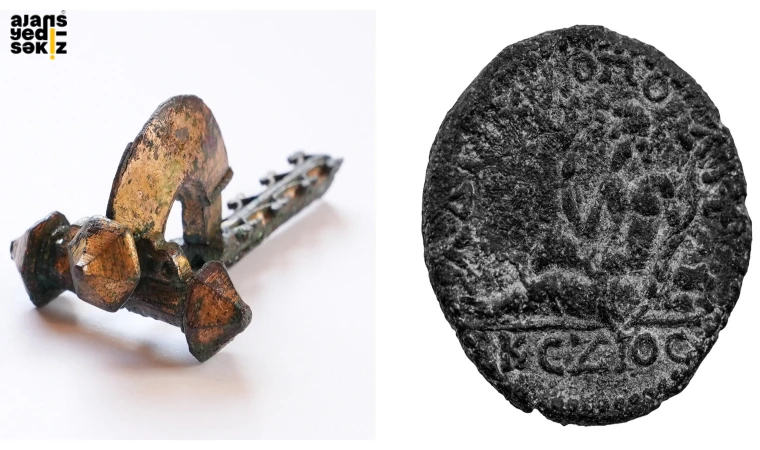 Tarihi Buluntular: 5. Yüzyıla Ait Fibula ve 2. Yüzyıla Ait Sikke Ortaya Çıkarıldı.