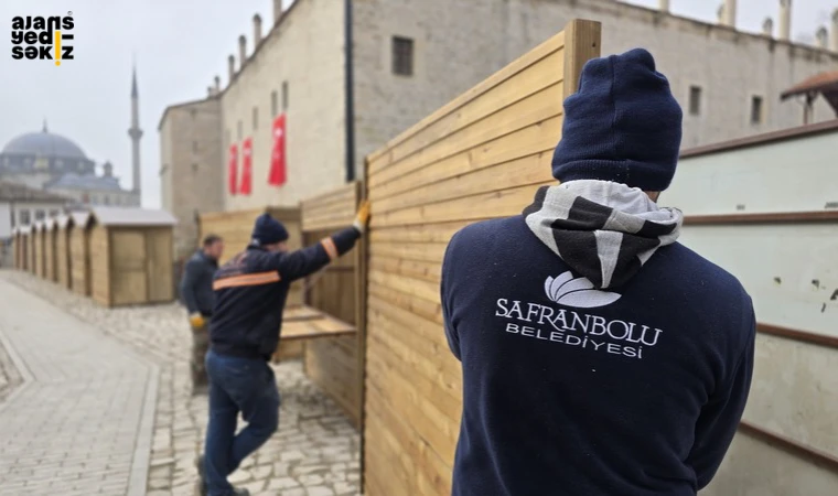 Safranbolu Belediyesi, Yılbaşı Panayırı için hazırlıklarını sürdürüyor.