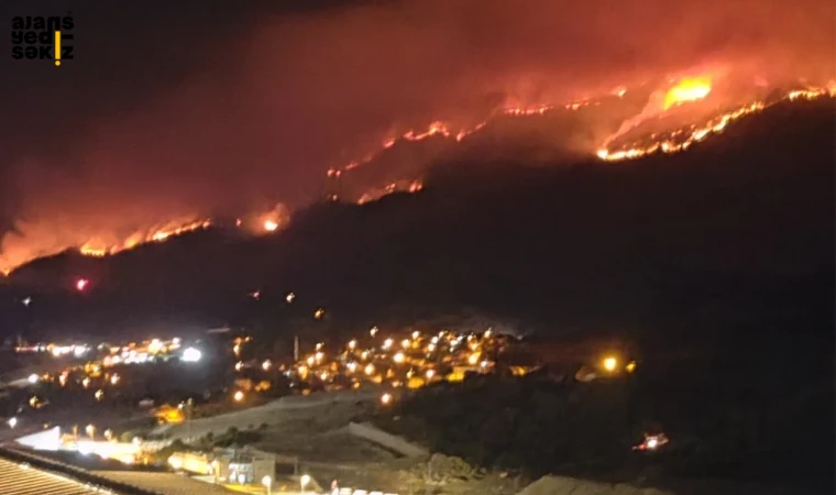 Karabük-Ankara Yolu kontrollü trafiğe açıldı, alevler Hamzalar’a yaklaşıyor.