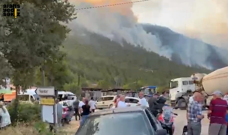 Yangın Nedeniyle Melise Köyü Tahliye Ediliyor.