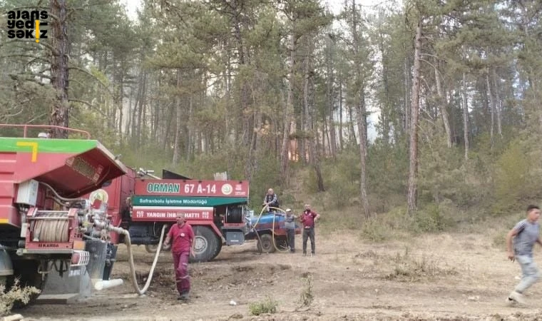 Ekiplerin, yangına karadan ve havadan müdahalesi aralıksız devam ediyor.