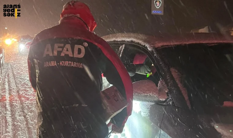 Bolu/Gerede – Karabük – Çankırı/Çerkeş yollarında destek aralıksız sürüyor.