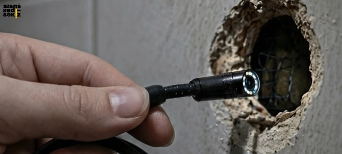 Komşusunun banyosunda delik açıp ‘yılan kamera’ yerleştirerek izlemiş.