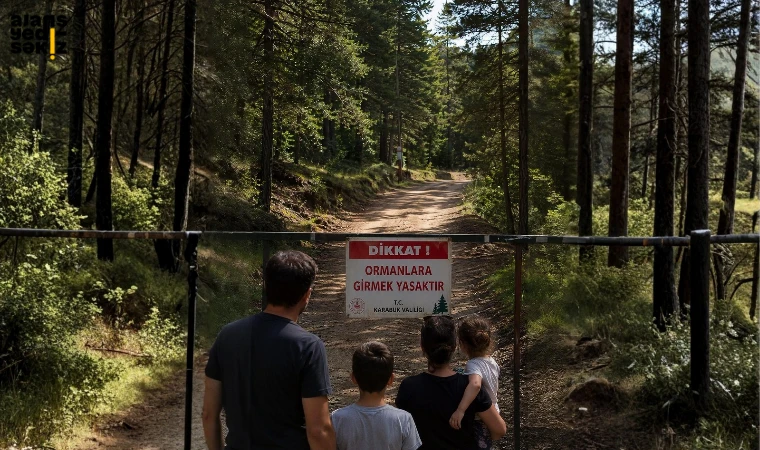 Valilik, yangın riskine karşı ormanlara girişleri 31 Ekim'e kadar durdurdu.