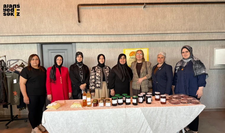 Başkan Çetinkaya'dan üretici kadınlara tam destek, stantları tek tek gezdi.