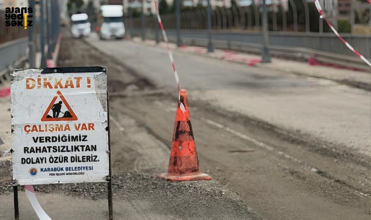 Karabük Belediyesi, köprüde modernizasyon çalışmalarına başladı.