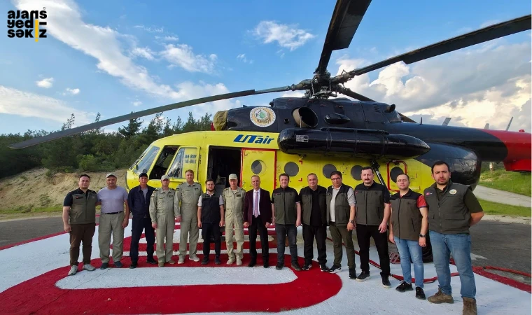 Karabük’e konuşlandırılan yangın helikopteri 15 Ekim’e kadar görev yapacak.