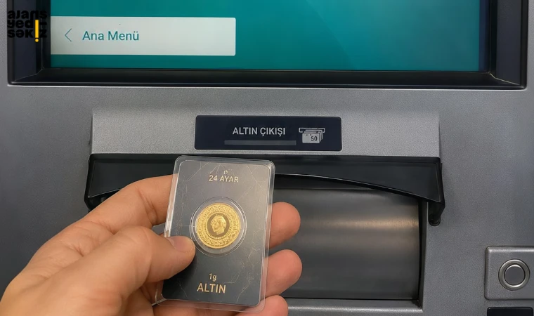 Bazı bankalar, pilot uygulamayla ATM'lerden gram altın satışına başladı.