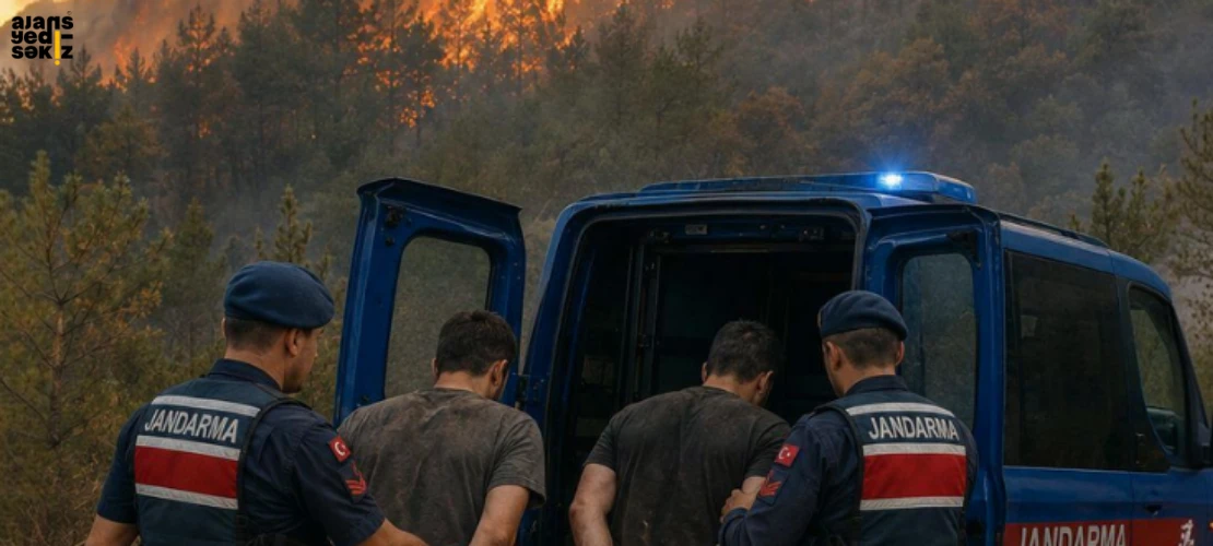16 ilde çıkan 44 yangınla ilgili 29 şüpheli tespit edildi, 6 şüpheli tutuklandı.