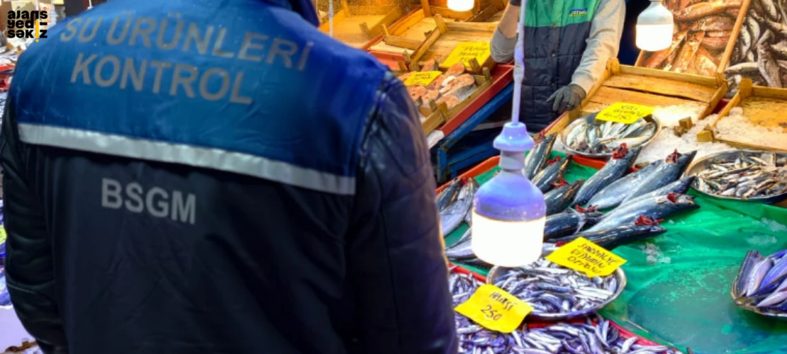 Ekipleri, perakende balık satış noktalarında hijyen ve boy kontrolleri gerçekleştirdi.