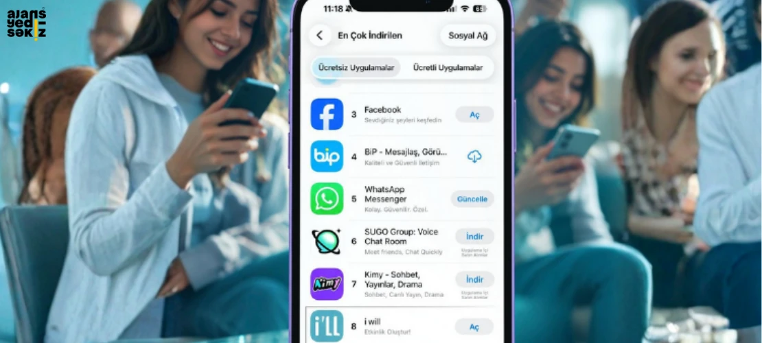 Yerli sosyal ağ uygulaması, en çok indirilen uygulamalar arasında yerini aldı.