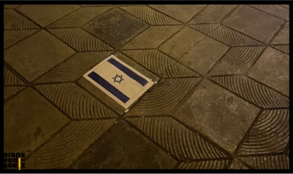 Karabük'te Protesto Sanatı: İsrail Bayraklı Çıkartmalar Yürüyüş Yollarında!