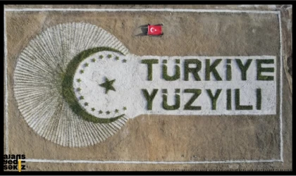 Milli Ağaçlandırma Günü'nde Türkiye Yüzyılı Logo ve Yazısı Ormana İşlendi!