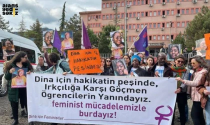 Feminist Avukatlar; Tüm kadınları Dina için adalet talebiyle duruşmaya bekliyoruz.