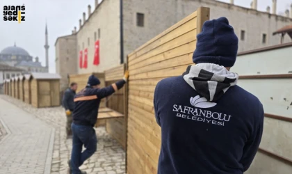 Safranbolu Belediyesi, Yılbaşı Panayırı için hazırlıklarını sürdürüyor.