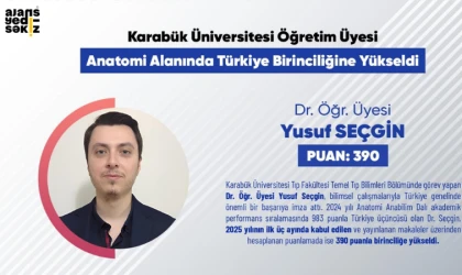 Anatomi alanında Yusuf Seçgin zirveye çıktı.