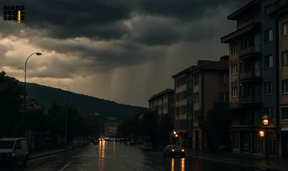 MGM uyarıda bulundu, Karabük'te sağanak ve gök gürültülü yağış bekleniyor.