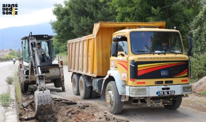 Barış Mahallesi'nde isale hattı çalışmaları başladı.