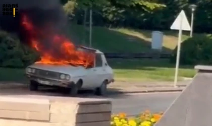 meçhul cinayetlerin bir simgesi olarak bilinen Beyaz Toros ateşe verildi.