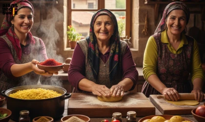 9. Safran Festivali’nde en lezzetli safranlı yemekler yarışacak.
