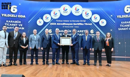 Karabük TSO, TOBB Akreditasyon Sistemi'nde 6 yıldız alarak Türkiye genelinde ilk 7'ye girdi.