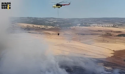 Safranbolu'da çıkan anız yangını ekiplerin müdahalesiyle kontrol altına alındı.